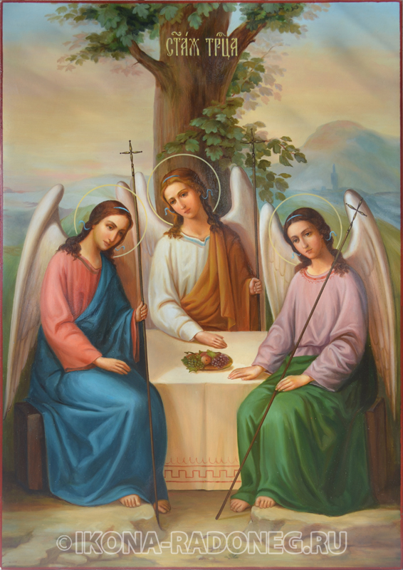 Икона Троица (живописная)