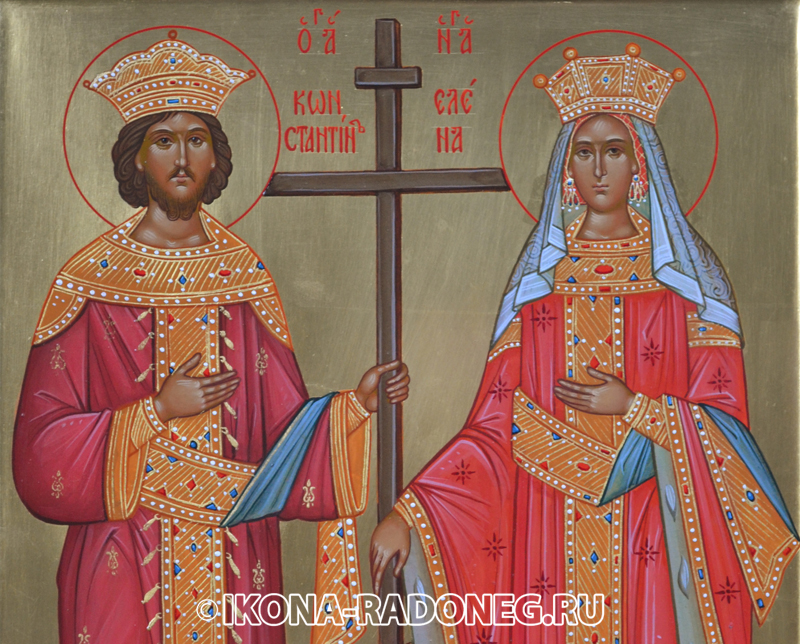 Икона Елены и Константина (фрагмент)