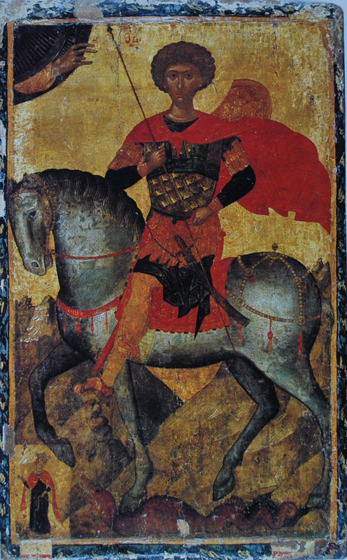Святой Георгий икона. Византия