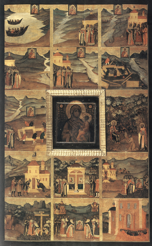 Тихвинская икона Божией Матери. Оружейная палата. 1697 год.