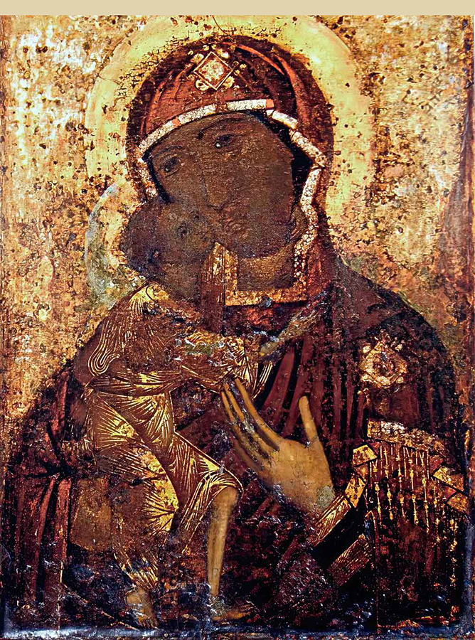 Феодоровская икона Божией Матери. 12 век.