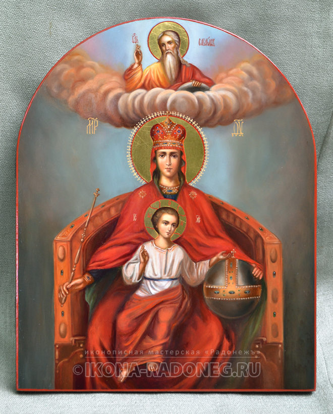 Живописная икона Божией Матери - Державная