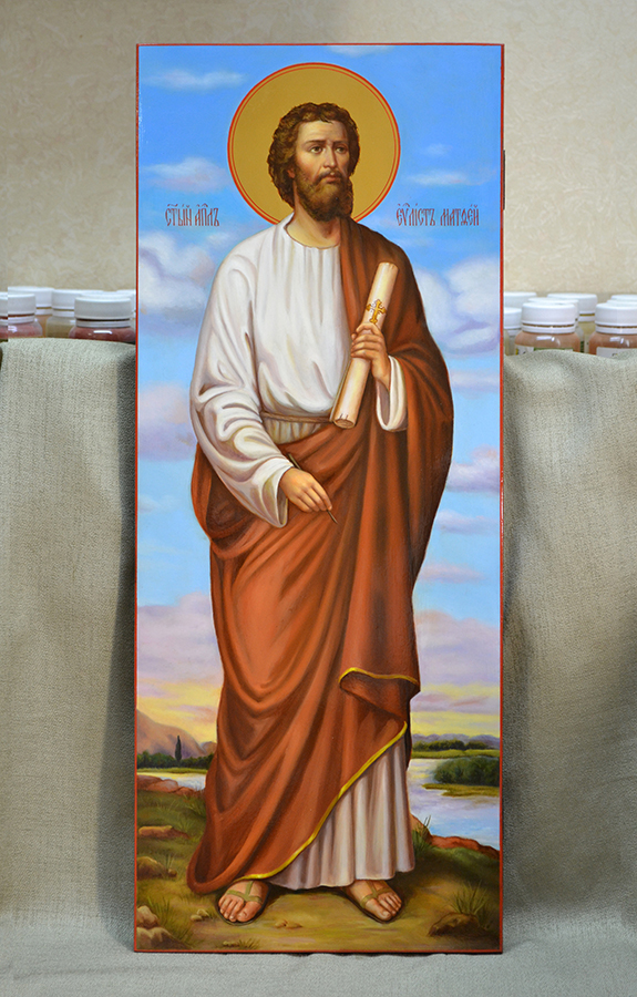 Живописная икона апостола Матфея