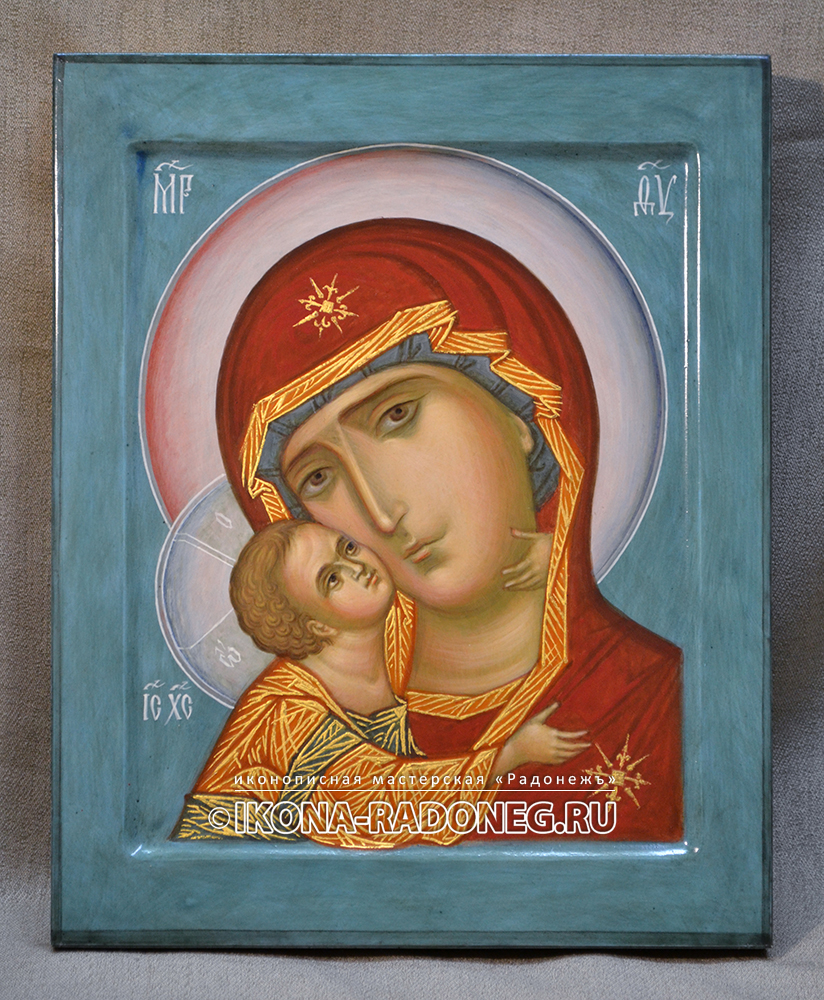 Владимирская икона Богородицы (оплечный вариант)